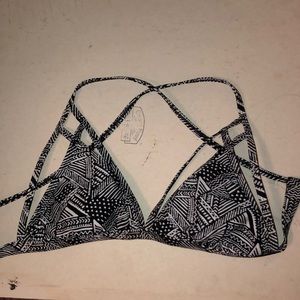 Cross back bikini top
